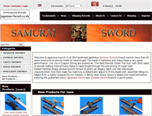 Tablet Screenshot of japanese-sword.co.uk
